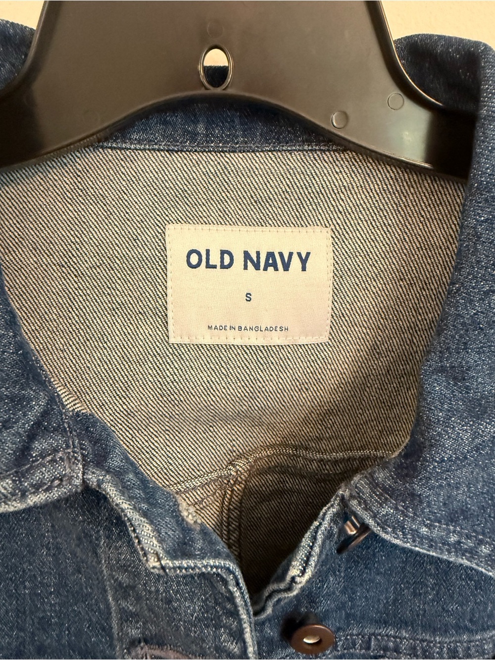 Old Navy Dark Blue Denim Tie-Waist Jacket - Picture 2 of 5